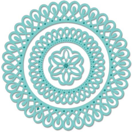 Sweet Dixie Craft Dies -  Dotted Doily Circle Frame (SDD020)