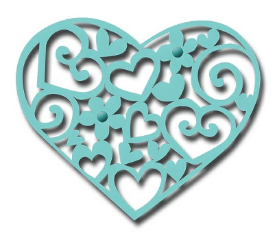 Sweet Dixie Craft Dies -  Filagree Heart (SDD032)