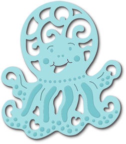 25% OFF SPECIAL: Sweet Dixie Mini Craft Dies -  Playful Octupus (SDD118)