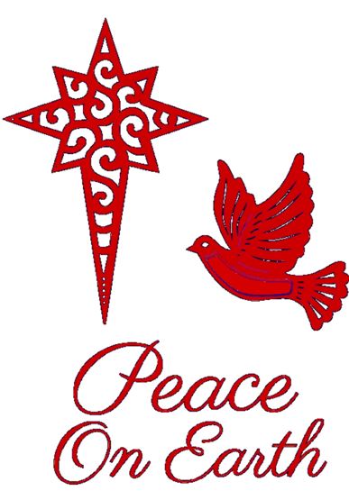 Sweet Dixie Craft Dies  - SDDCS-003-Peace on Earth  Die with Stamp