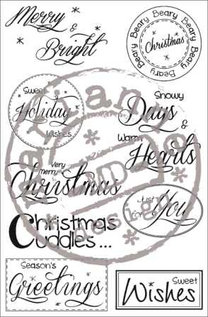 Marianne Design Stampfairy - Christmas Sentiments (SF1118)