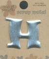 Silver Metal Alphabet - H