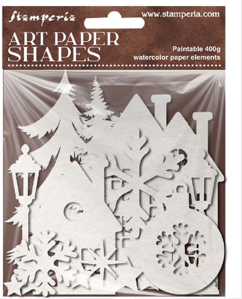NEW Stamperia Art Paper Shapes Laser Cut Christmas (SBCU002) 