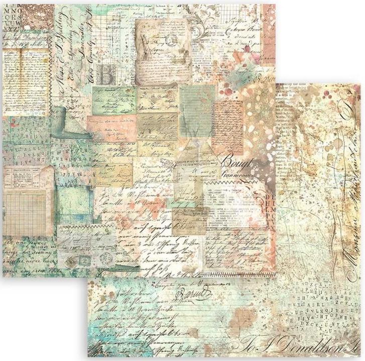 Stamperia Brocante Antiques Double-sided Paper - Patchwork Cards (SBB983)