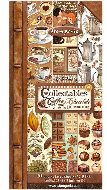 Stamperia Coffee and Chocolate Collectables 6x12