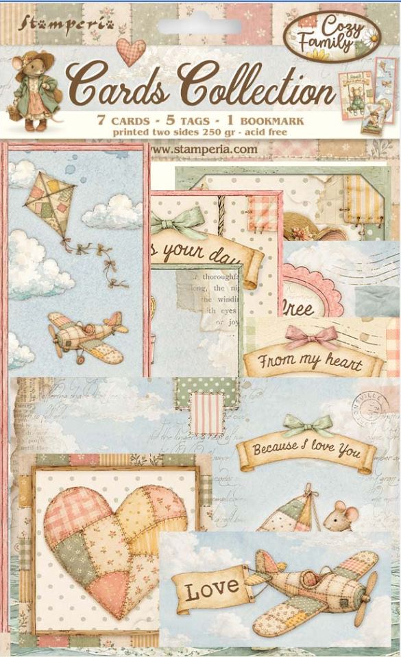 Stamperia Cozy Family Cards Collection (SBCARD53) 