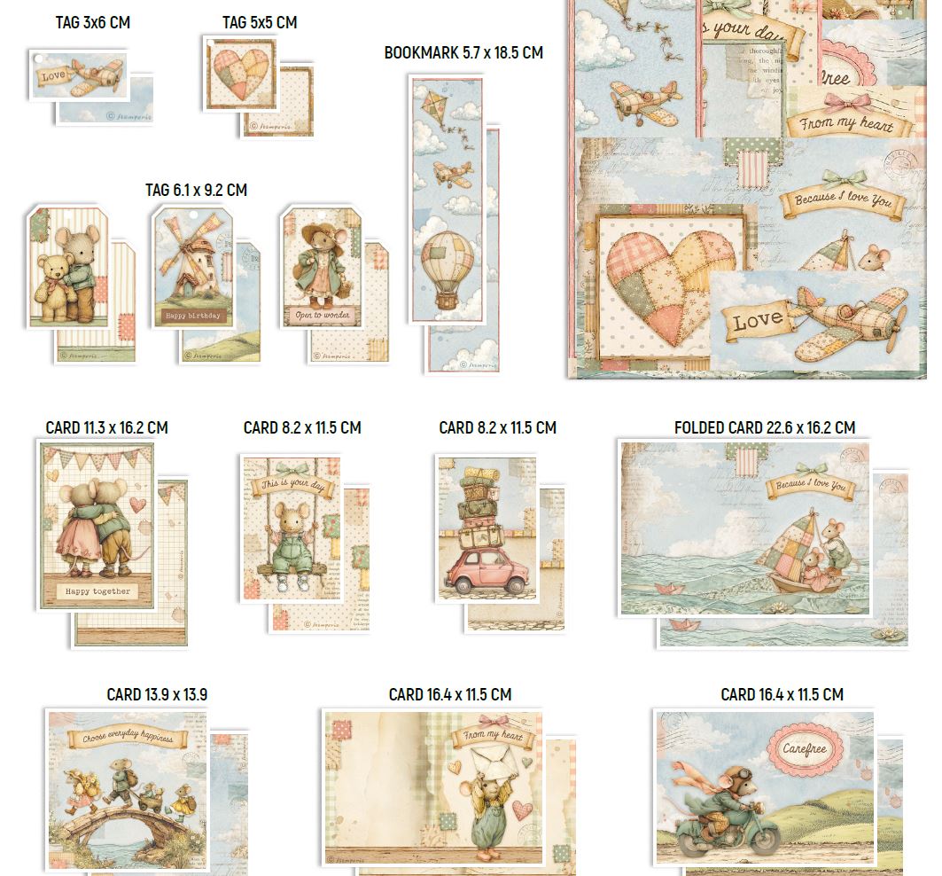 Stamperia Cozy Family Cards Collection (SBCARD53) 
