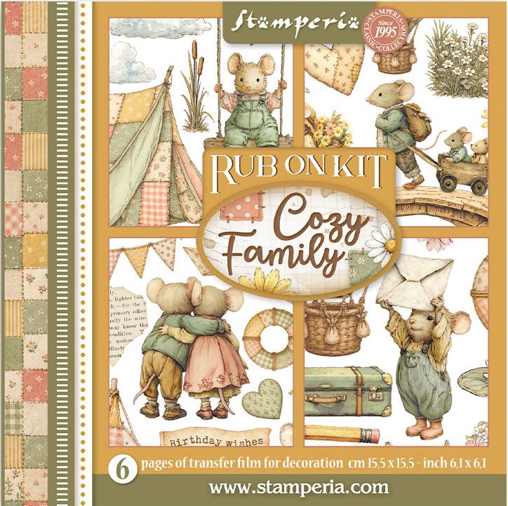 Stamperia Cozy Family Rub-On 6.1
