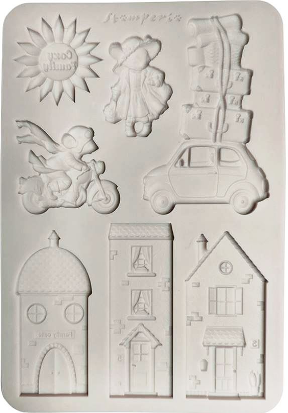 Stamperia Cozy Family A5 Silicon Mould  (KACMA624) 