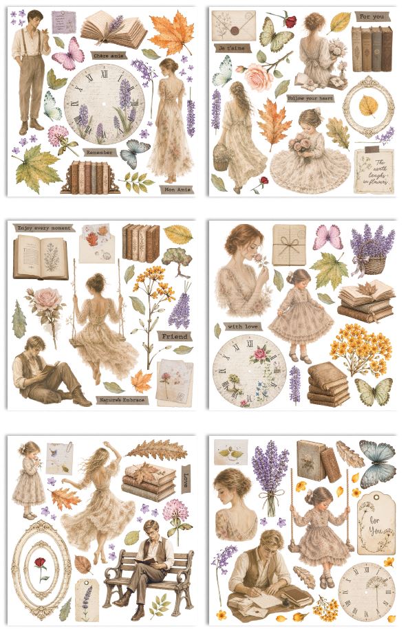 Stamperia Flowers and Poems Rub-On 6.1