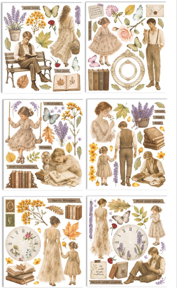 Stamperia Flowers and Poems Rub-On 8