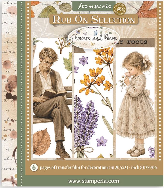 Stamperia Flowers and Poems Rub-On 8