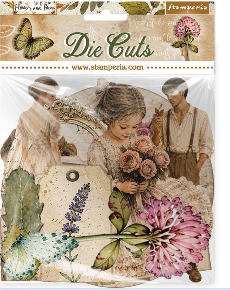 Stamperia Flowers and Poems Die Cuts Assorted (DFLDC144) 