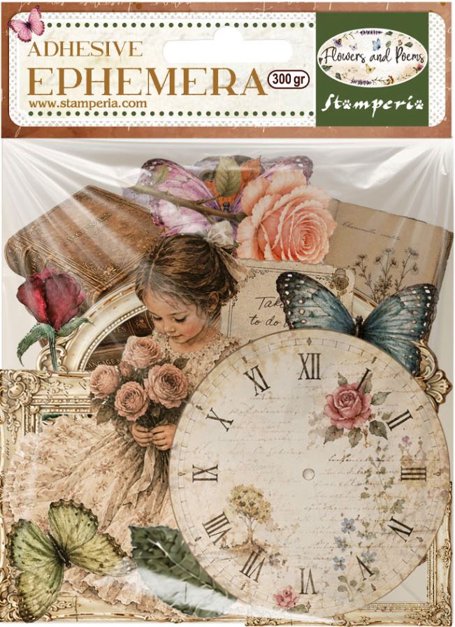Stamperia Flowers and Poems Ephemera (DFLCT92) 