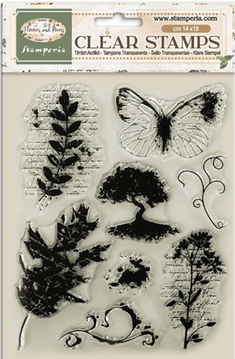 Stamperia Flowers and Poems Clear Stamps (WTK247) 