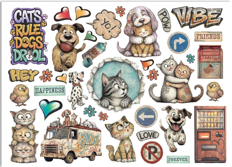 Stamperia Furry Friends 2 Die Cuts 