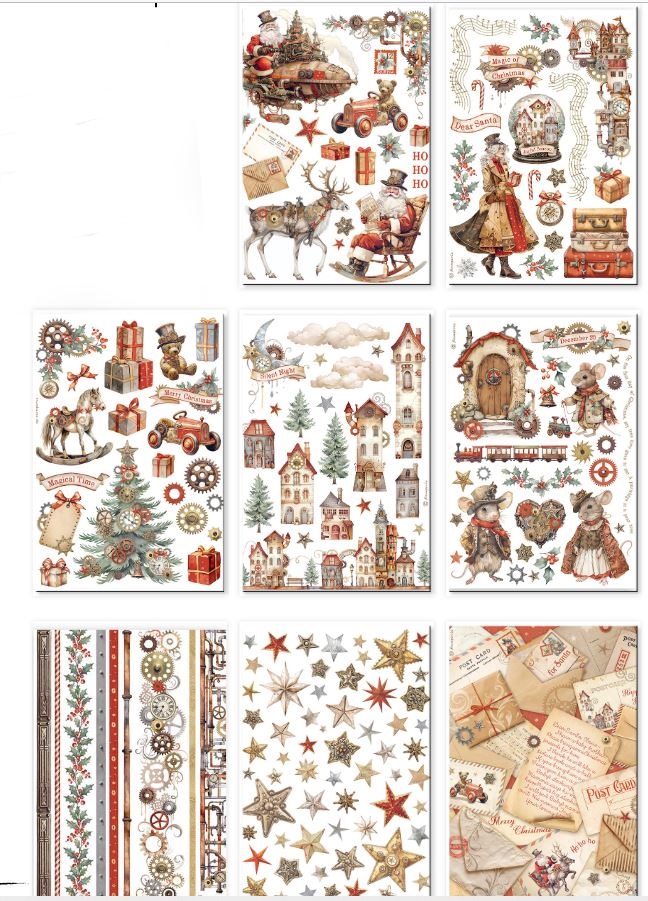 Stamperia Gear Up For Christmas A5 Washi Pad