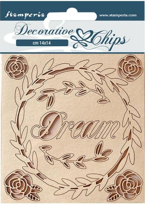 Stamperia Rose Parfum Decorative Chips - Dream SCB153