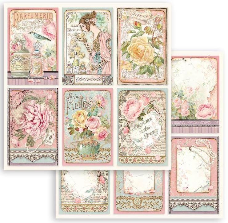 Stamperia Rose Parfum Double-Sided Paper - SBB907