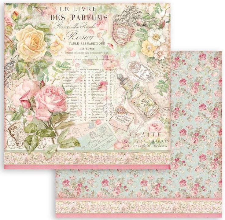 Stamperia Rose Parfum Double-Sided Paper - SBB909