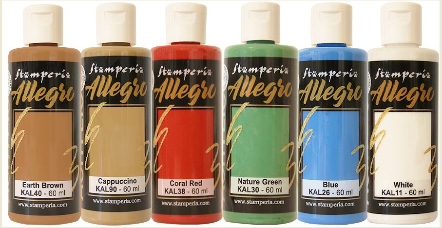 Stamperia-Silent-Night- Allegro Paint Kit (5 pcs)