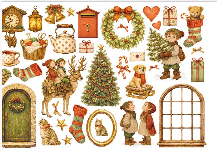 Stamperia Silent Night Ephemera