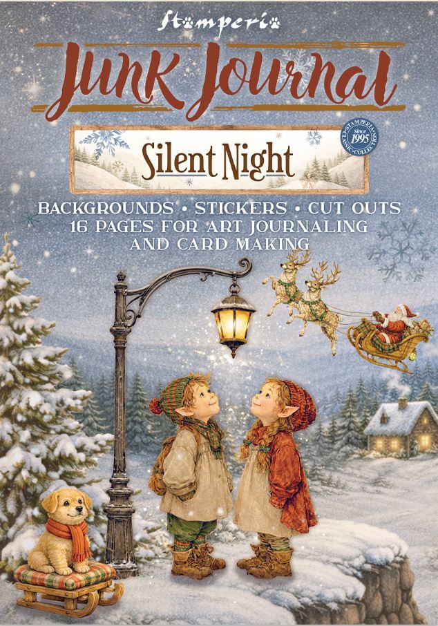 Stamperia Silent Night Junk Journal Stickers, Backgrounds, Cut-Outs