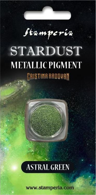 PRE-ORDER: Stamperia Stardust Metallic Pigment ASTRAL GREEN