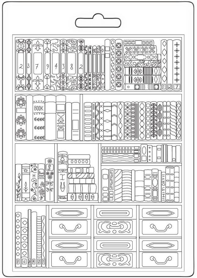 Stamperia Venice City of Art A5 Soft Mould - Books (K3PTA5674)