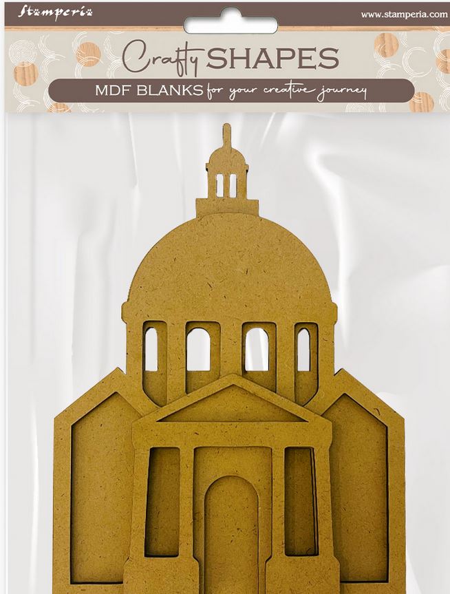 Stamperia Venice City of Art MDF Crafty Shapes Blanks Basilica (KLSM55)