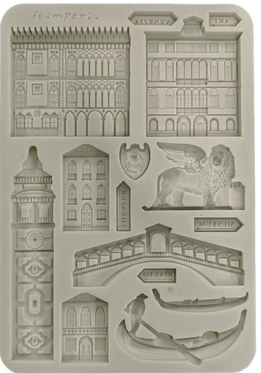 Stamperia Venice City of Art A5 Silicon Mould - Monuments (KACMA581)