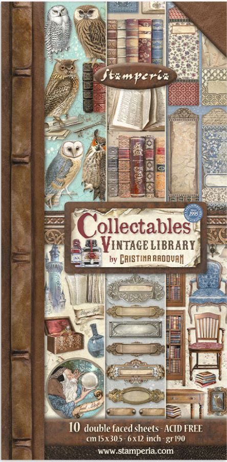 Stamperia Vintage Library COLLECTABLES