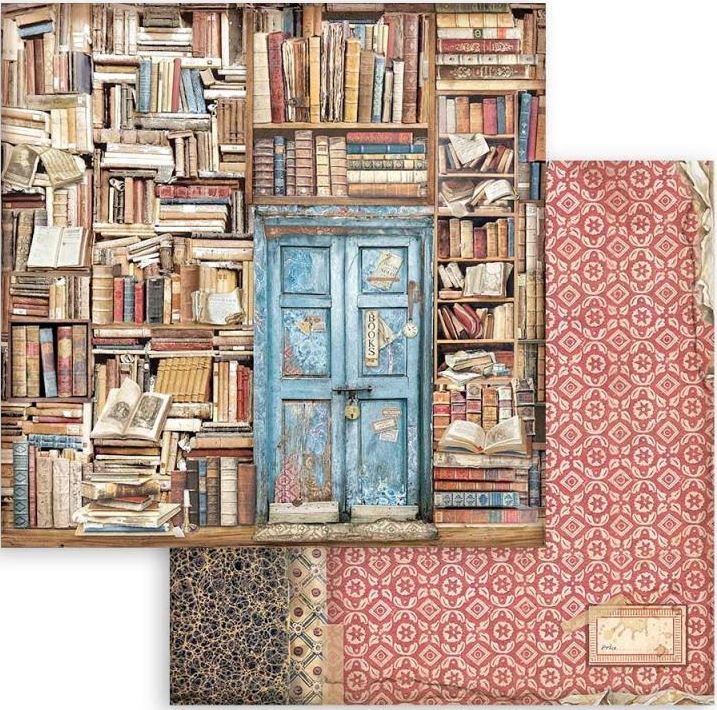 Stamperia Vintage Library Double-Sided Paper - DOOR SBB923