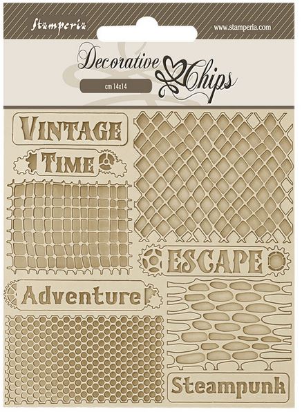 Stamperia Voyages Fantastiques Decorative Chips Nets (SCB204)