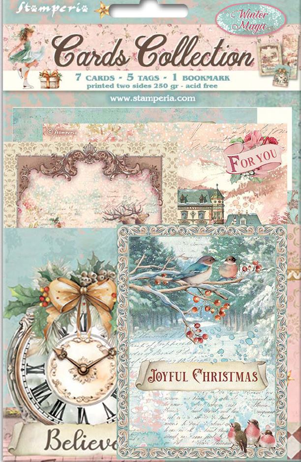 Stamperia Winter Magic Cards Collection (SBCARD46) 