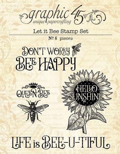 Graphic 45 Let it Bee - STAMP SET