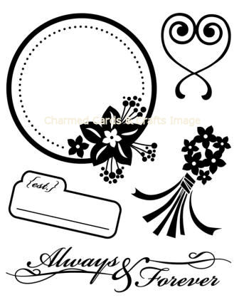 Basic Grey Cappella Forever Bitsy Clear Stamps