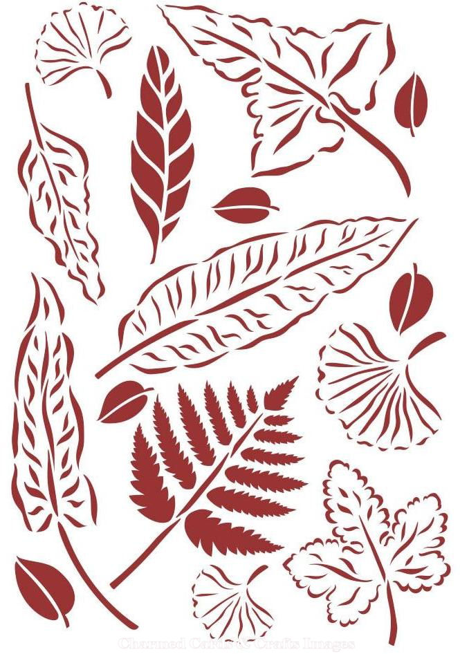 Stamperia House Garden  Stencil 21x29,7cm   - Leaves KSG496