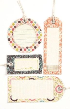 Basic Grey Sweet Threads - Canvas Tags