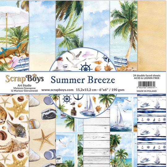 Scrap Boy Summer Breeze 6x6 Paper Pad