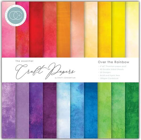 Craft Consortium Essential Craft Papers - Over The Rainbow (6x6)