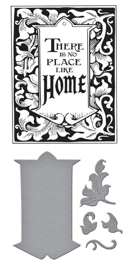 Spellbinders/Graphic 45 Wonder of Oz BetterPress Plate & Die Set Frame & Tag (BP-334)