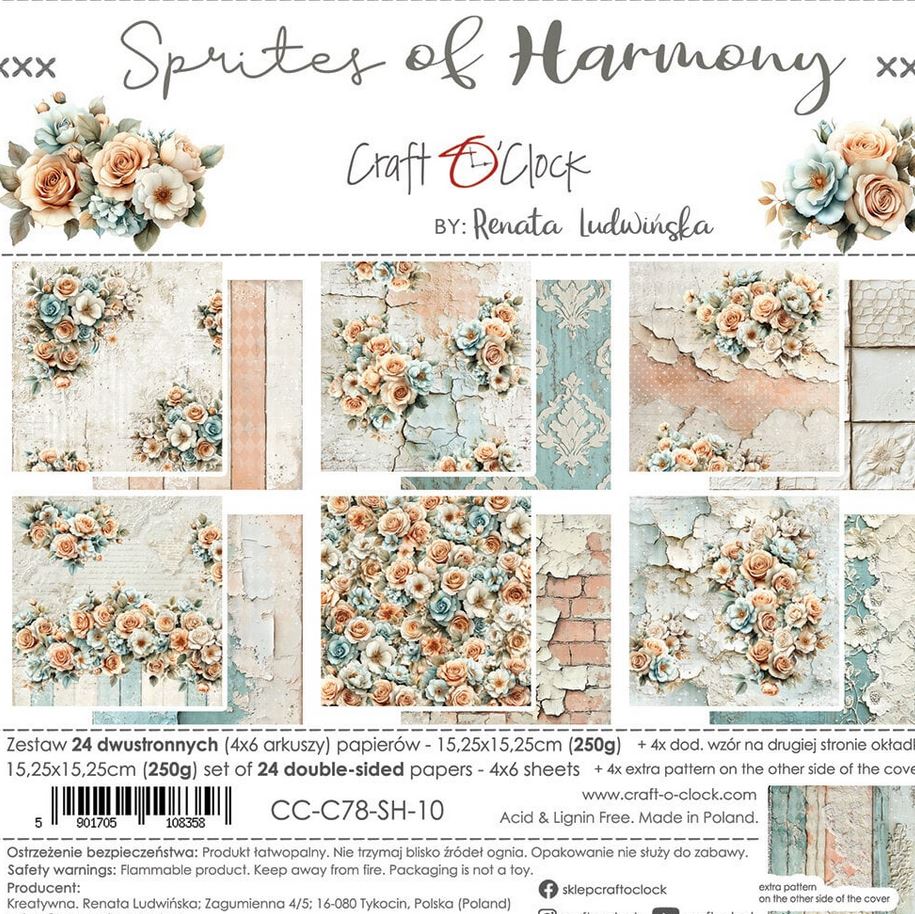 Craft O'Clock Sprites of Harmony 6x6 Inch Paper Set 