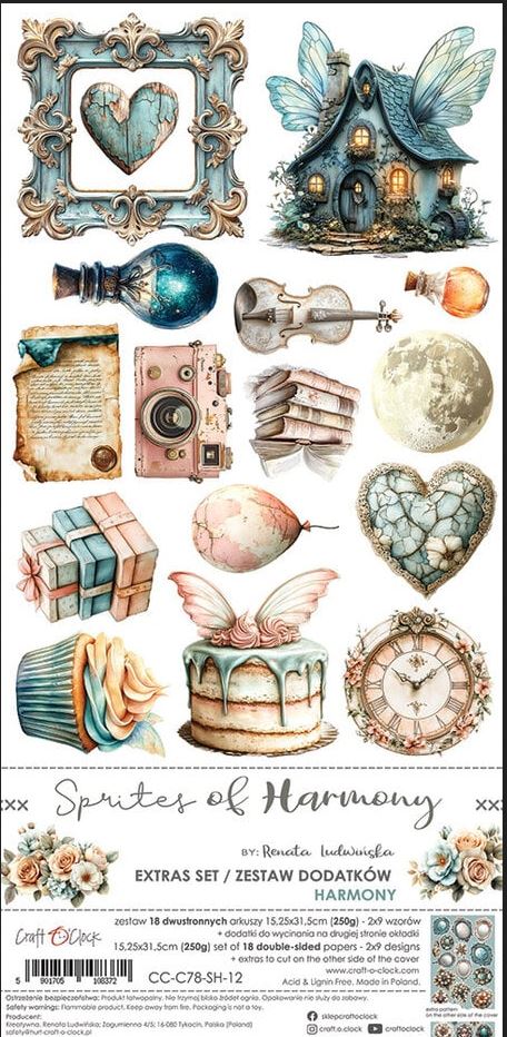 Craft O'Clock Sprites of Harmony Extras Set Harmony (CC-C78-SH-12) - 18 PAGES