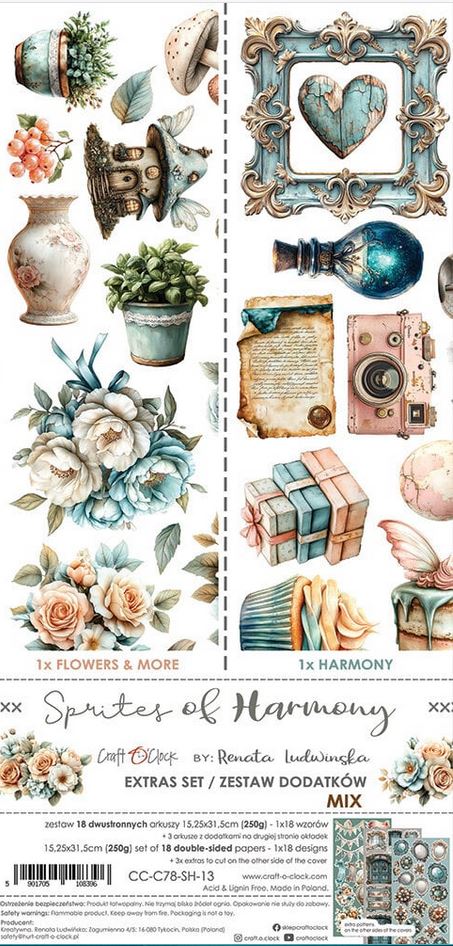 Craft O'Clock Sprites of Harmony Extras Set Mix (CC-C78-SH-13) - 18 PAGES