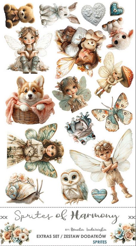 Craft O'Clock Sprites of Harmony Extras Set Sprites 18 PAGES  (CC-C78-SH-14)