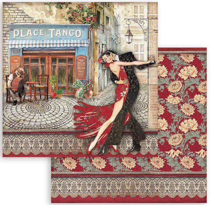 PRE-ORDER: Stamperia Double-Sided Paper -  DESIRE - Place DeTango SBB90