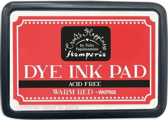 Stamperia Create Happiness Dye Ink Pads - WARM RED