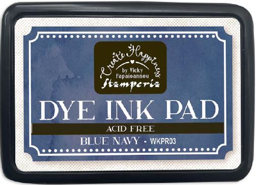 PRE-ORDER: Stamperia Create Happiness Dye Ink Pads - BLUE NAVY