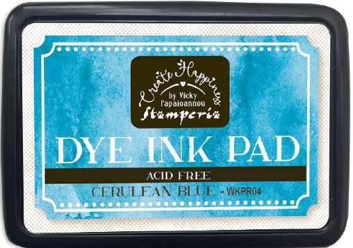 PRE-ORDER: Stamperia Create Happiness Dye Ink Pads - CERULEAN BLUE